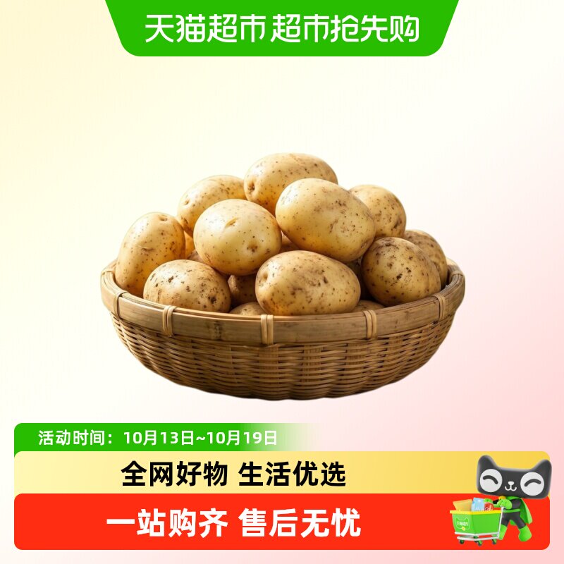 栗贝诺山东产地土豆黄心黄皮马铃薯洋芋新鲜现挖蔬菜新土豆