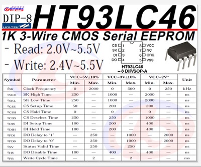 HT93LC46  DIP-8