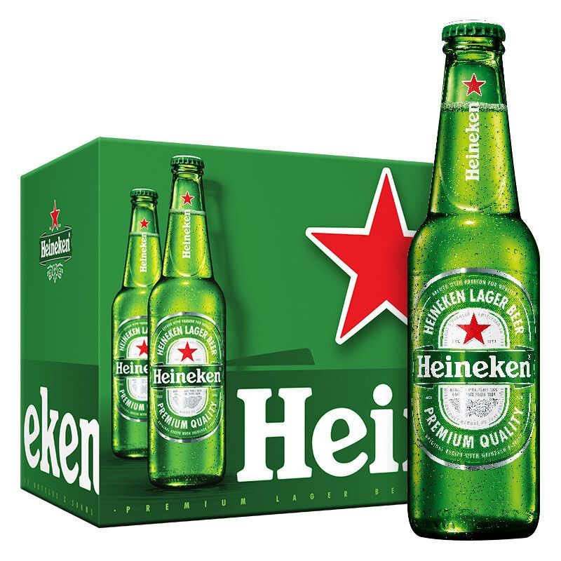 Heineken/喜力啤酒经典瓶装500ml12瓶装整箱全麦酿造