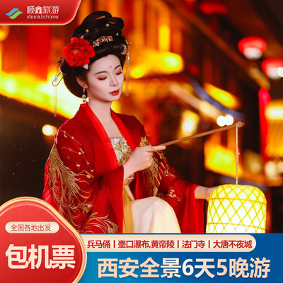 【包含机票】西安旅游西安6天5晚跟团游兵马俑壶口华山延安六日游