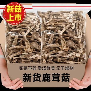 批发价鹿茸菇干货整根不碎煲汤无熏硫家用菌脆脆菇