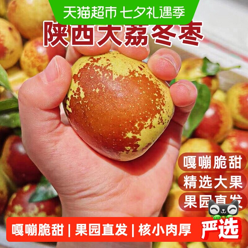 正宗陕西大荔冬枣新鲜脆甜大枣5A级大果冰糖冬枣应季水果顺丰上门