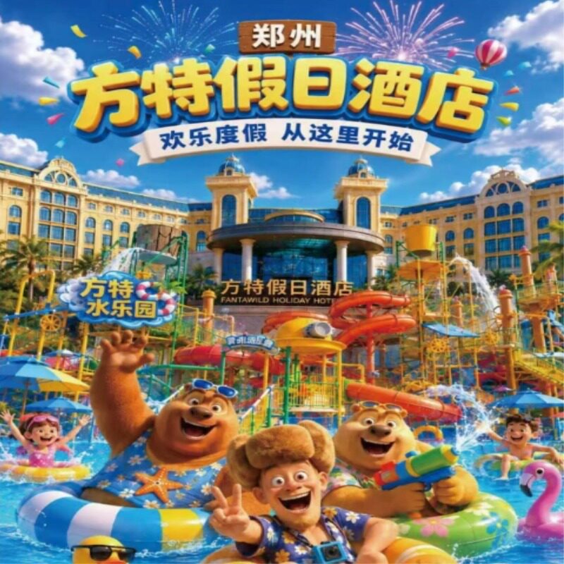 【错峰出游】郑州方特假日酒店+欢乐世界/梦幻王国/水公园2日无限次入园+早餐+接驳车
