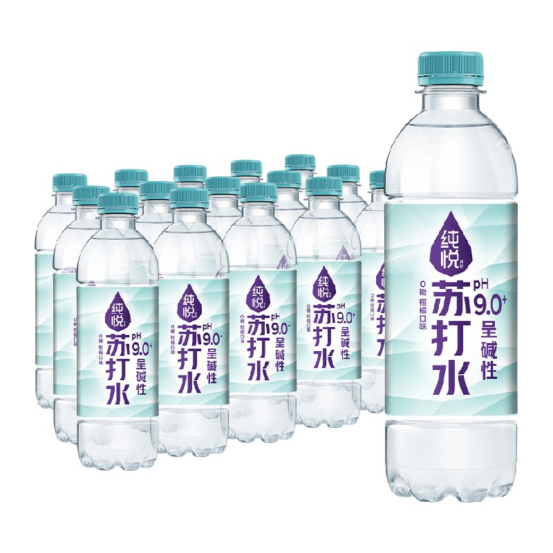 纯悦柑橘味苏打水整箱饮料图片