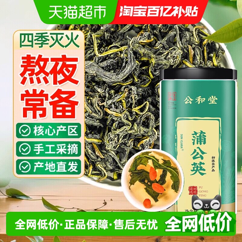 蒲公英茶天然新鲜蒲公英叶中草药材无惧火气泡水养生茶