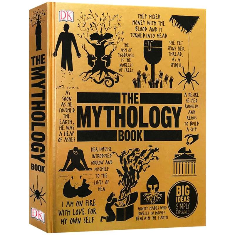 精装 The Mythology Book 英文原版书 神话百科全书 DK百科丛书 图解艺术百科 图文解读经典艺术作品 英文版进口原版英语书籍