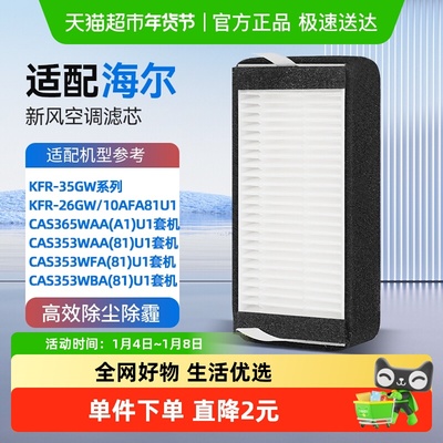 KISSAIR适配海尔新风空调过滤网