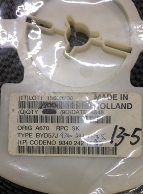 BYD57J 贴片二极管 SOD87 快速二极管 圆柱型二极管 NXP