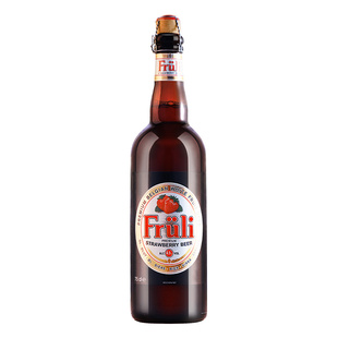 送专用杯 芙力草莓750ml比利时进口精酿啤酒低度果味女士酒大瓶装