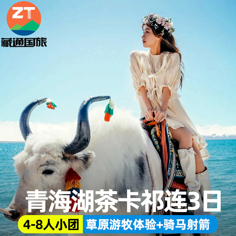 含门票 青海旅游3天2晚祁连卓尔山青海湖茶卡盐湖拼车三日跟团游