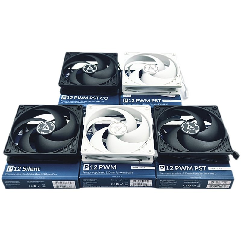 ARCTIC P12 ARGB 12CM CHASSIS FAN PWM PST TEMPERATURE CONTROL 12CM COMPUTER CPU BALL FAN
