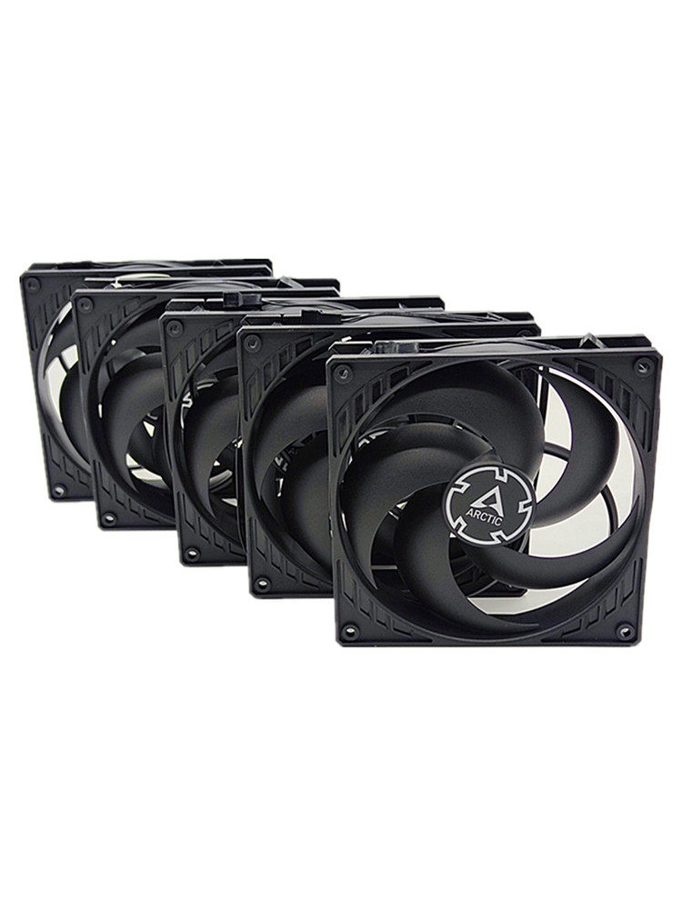 ARCTIC P14 PWM PST BLACK-5 PACK TEMPERATURE CONTROL 14CM CASE COOLING FAN 5 PWM