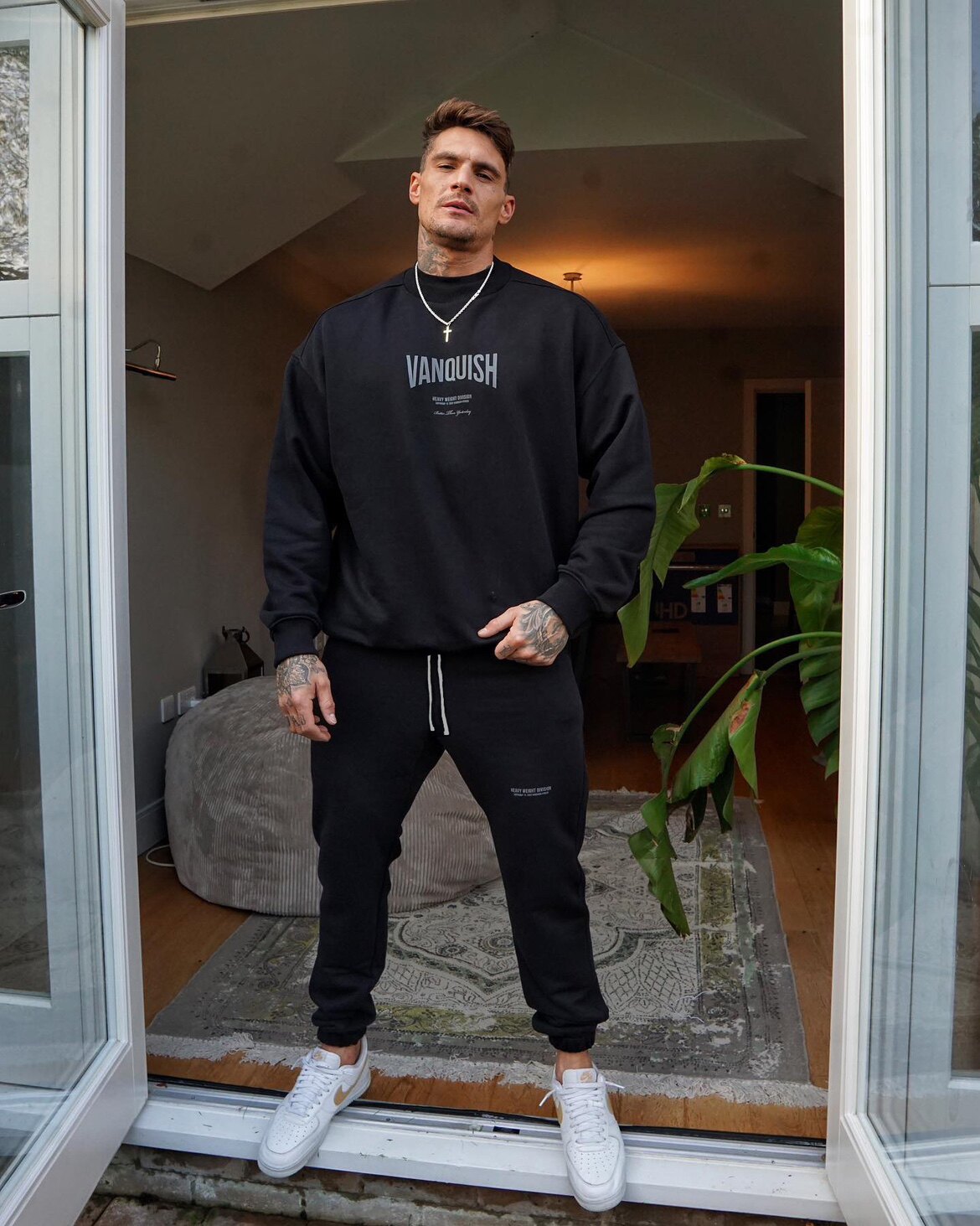 VQ健身运动春秋长裤毛圈修身塑形收腿裤欧美码