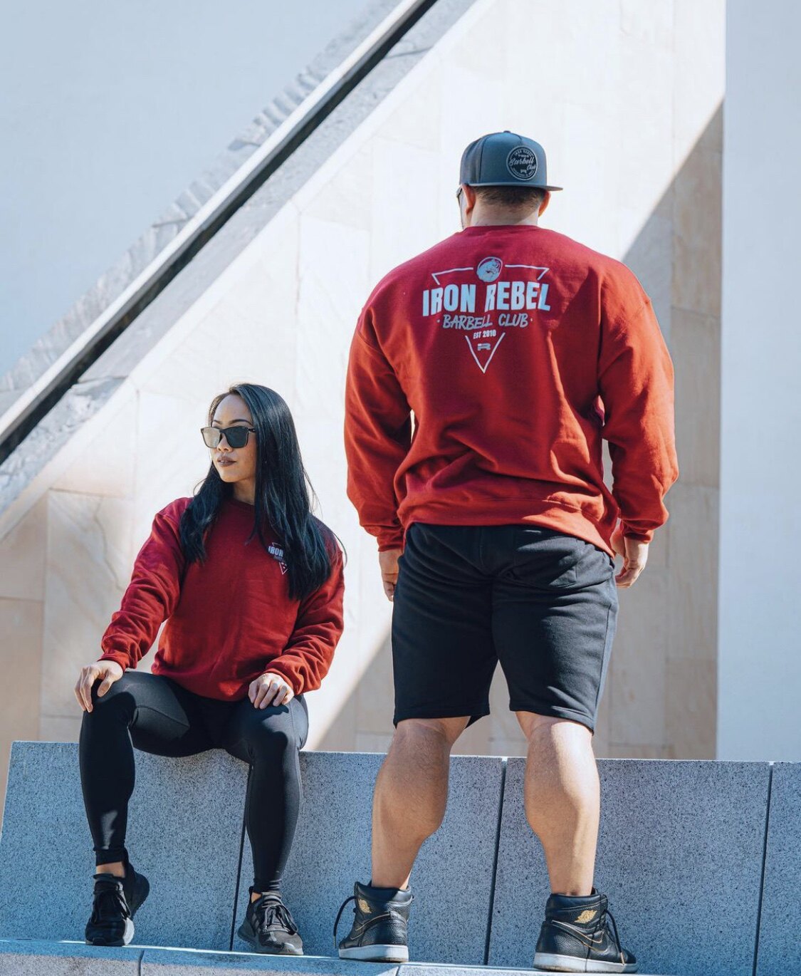 IR GLOBAL BEAST FITNESS LOOSE COTTON LONG SLEEVE SWEATSHIRT