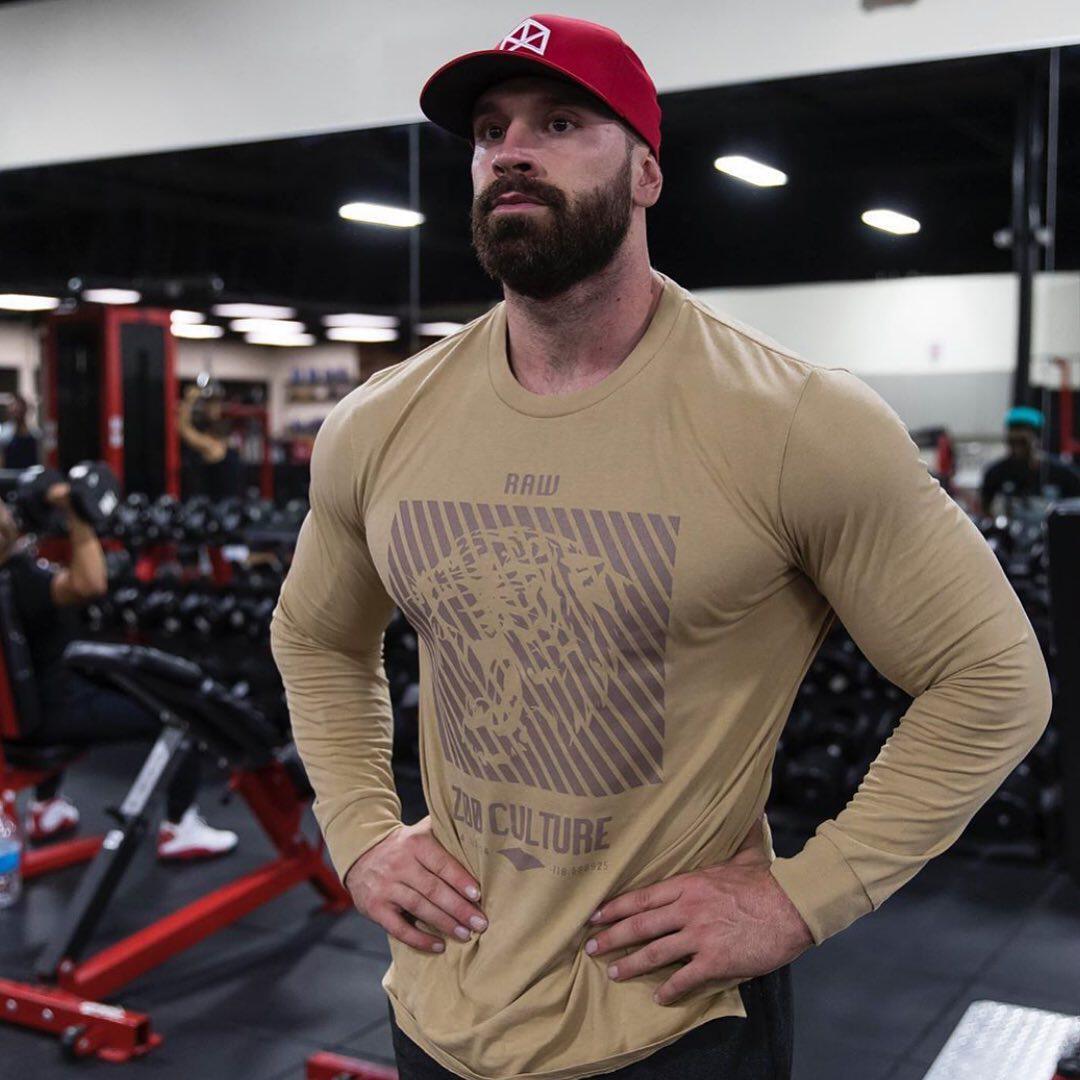 XIAOLIWANG FITNESS COTTON TRAINING LONG-SLEEVED UNDERSHIRT [EUROPEAN AND AMERICAN SIZE]