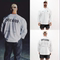 CHRIS C BAO LONG SLEEVE LOOSE COTTON AUTUMN AND WINTER FITNESS SPORTS CREW NECK SWEATSHIRT [EUROPEAN & AMERICAN]