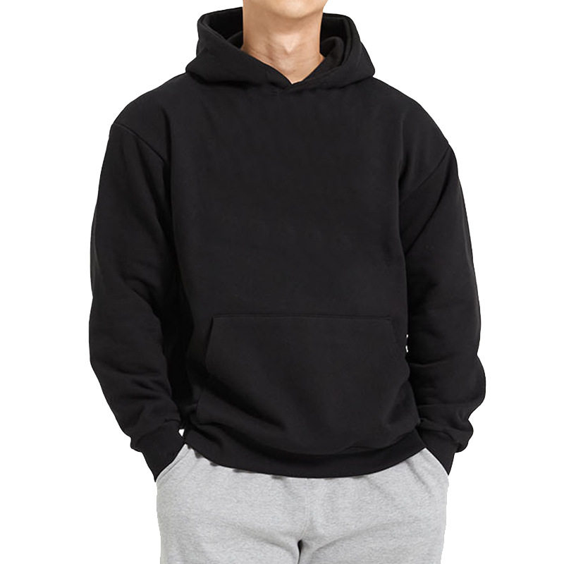 SPRING AND AUTUMN MENS SWEATSHIRT FITNESS SPORTS DROPPED SHOULDER PULLOVER HOODIE [GB CODE]