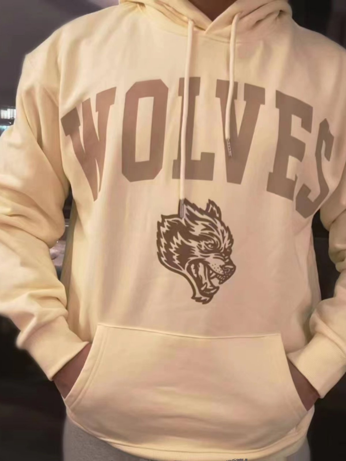 DARCSPOR BIG WAVE BROTHER WOLF HEAD SWEATSHIRT FITNESS & BODYBUILDING AUTUMN & WINTER HEAVY HOODED LONG SLEEVE [EUR & US]