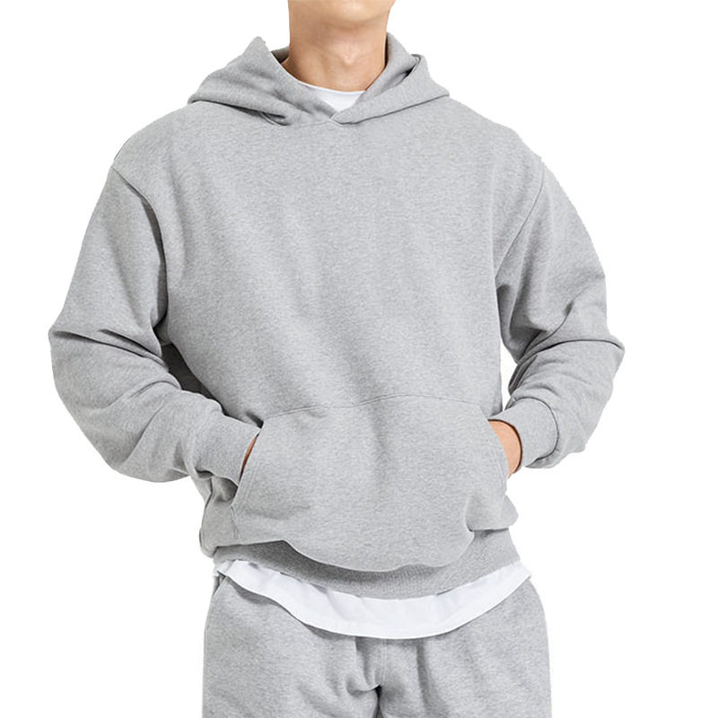 SPRING AND AUTUMN MENS SWEATSHIRT FITNESS SPORTS DROPPED SHOULDER PULLOVER HOODIE [GB CODE]