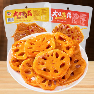 口水娃麻辣脆藕卤藕香辣藕片莲藕丁下饭菜解馋小零食小吃休闲食品
