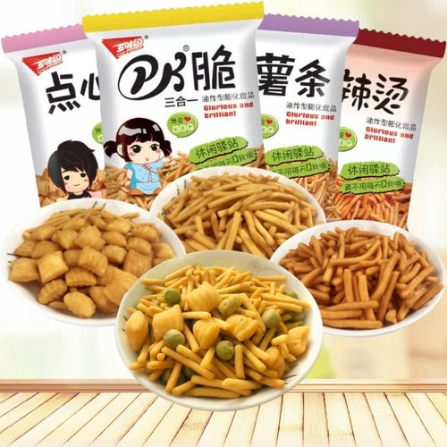 五味园PK脆零食大礼包薯条干脆面