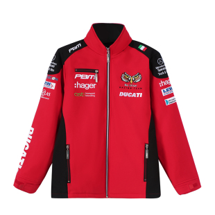 杜卡迪BSB超级锦标赛猫头鹰队服DUCATI车队夹克 防水卫衣车迷外套