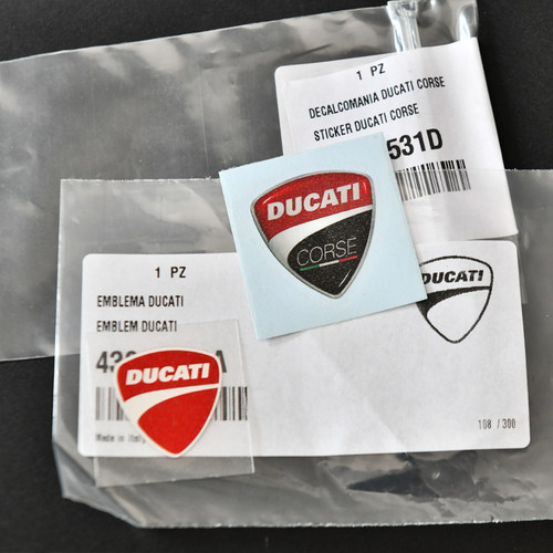 DUCATI杜卡迪原厂LOGO贴纸1199 1299大魔鬼797前挡泥板CORSE标志