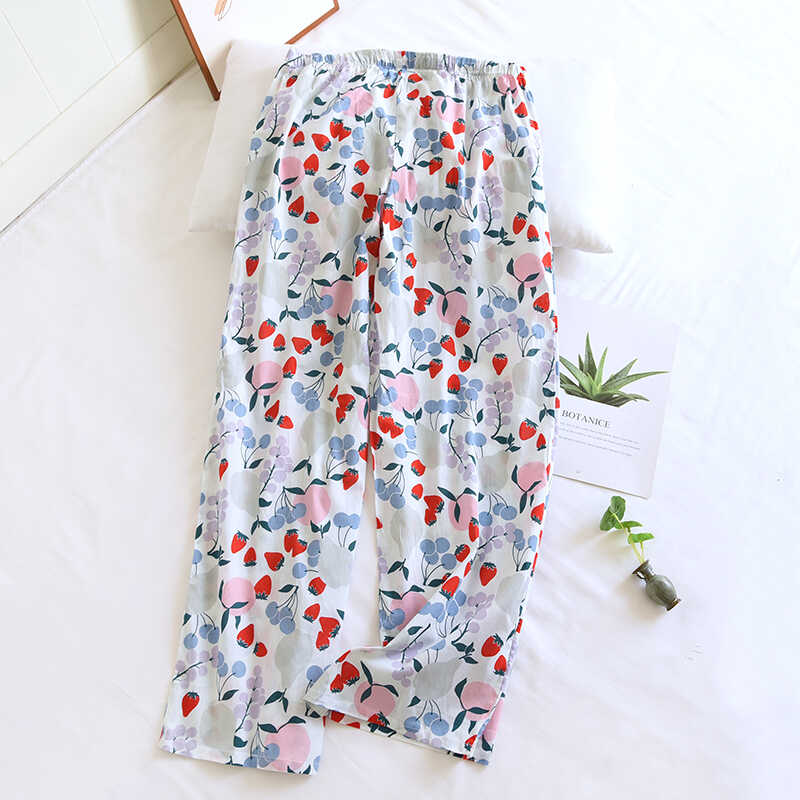 长裤棉布家居裤柔软舒适女士透气