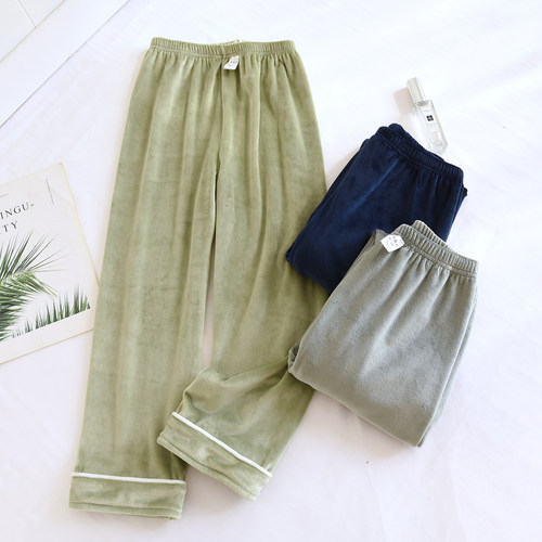 儿童秋冬保暖海岛绒睡裤家居裤