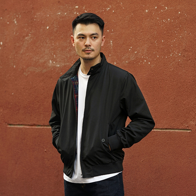 英伦复古摩登防水夹克