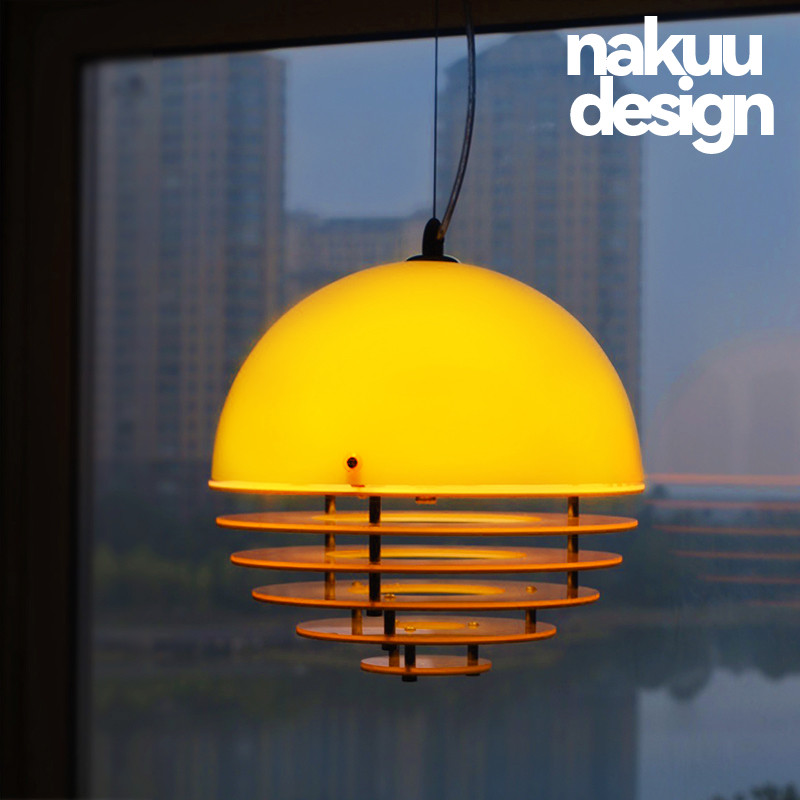 宅家也能看日落！橘色日落吊灯