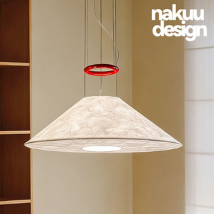 中古设计师Floatation可升降斗笠悬浮吊灯餐厅卧室氛围杜邦纸侘寂