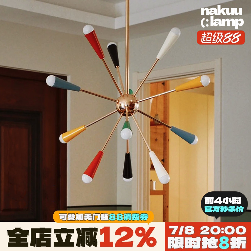 多巴胺具象化！彩色烟花分子吊灯