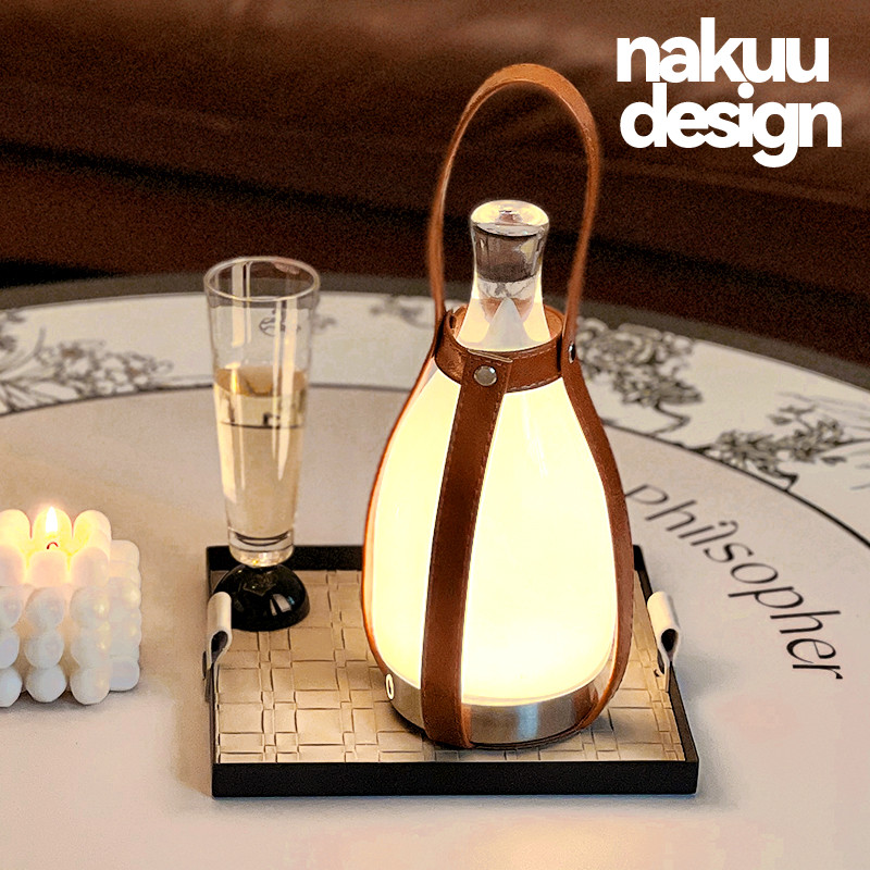 手提柚子！中古复古充电触控台灯