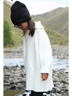 1-3折Buton Kids气质shou选加厚针织毛衣裙女童秋冬毛衣套装亲子