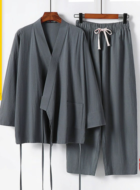 夏中国风汉服加肥加大码太极服男
