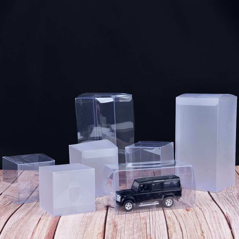 pvc透明磨砂盒子塑料礼物喜糖包装盒定做长方形车模型公仔展示盒