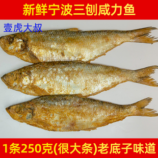 老宁波三刨咸力鱼 咸鱼干咸鳓鱼臭香力鱼250g 咸香鱼 咸霉鳓鱼