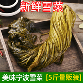 壹虎大叔雪菜咸菜宁波雪里蕻雪菜爽口下饭酱菜咸腌菜酸菜5斤 包邮