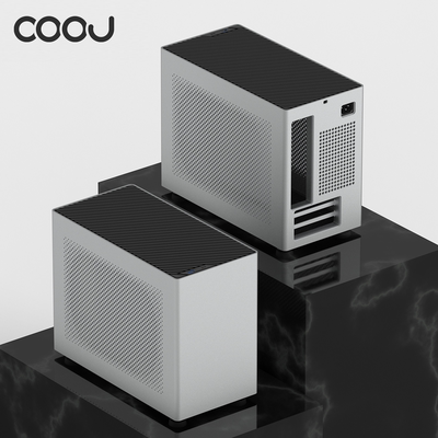 COOJ 宰相Z13铝合金一体成型外壳ITX直插紧凑水冷mini电脑机箱