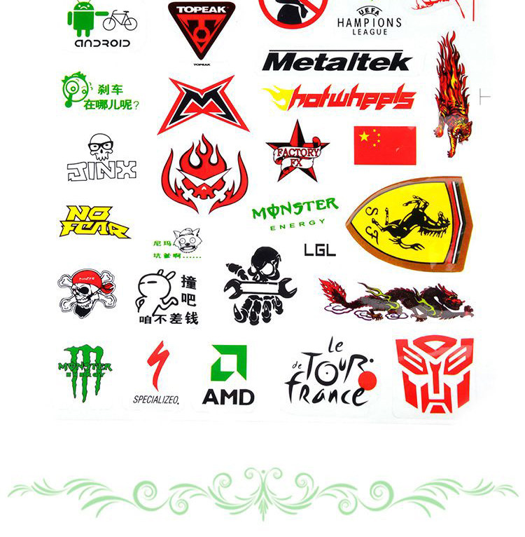 Autocollant pour vélo - Ref 2286276 Image 1