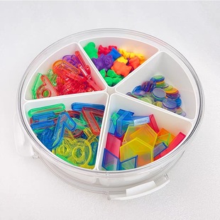 瑞吉欧感官盆玩具收纳早教盒开放性材料盒蒙氏早教益智玩具