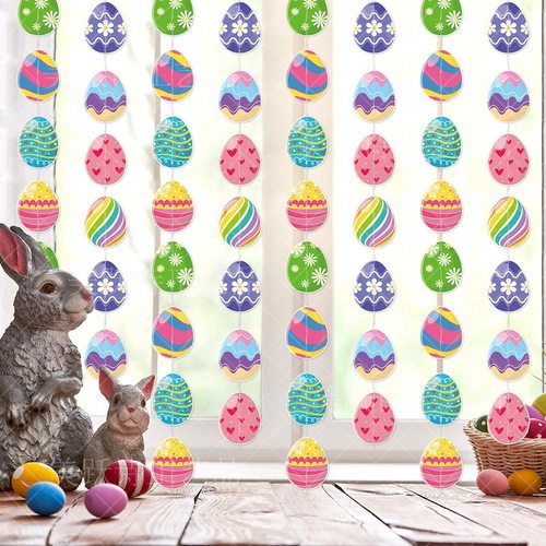 新品兔子复活节派对装饰彩蛋吊饰挂件 Easter场景布置装饰挂饰