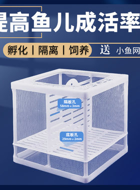 鱼缸隔离网繁殖盒小鱼隔离盒