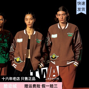 D2CE24I1 Mizuno 潮流字母条纹棒球棉服 Randomevent22联名款