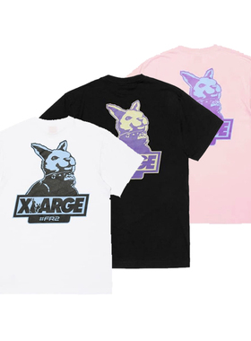 FR2潮牌短袖日系夏季新款刺绣男女情侣百搭圆领纯棉T恤FRC1104