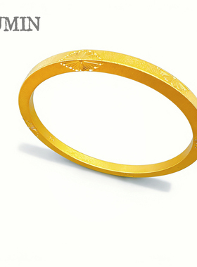 优米茵   高定雕刻花纹传统工艺精工雏菊筷子手镯S009