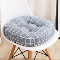 Coarse cloth round cushion for meditation, square student seat cushion, fabric thickened 8 cm, balcony bay window, tatami window sill thumbnail 2