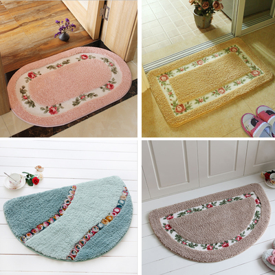 田园风超细纤维婚房浴室吸水地垫