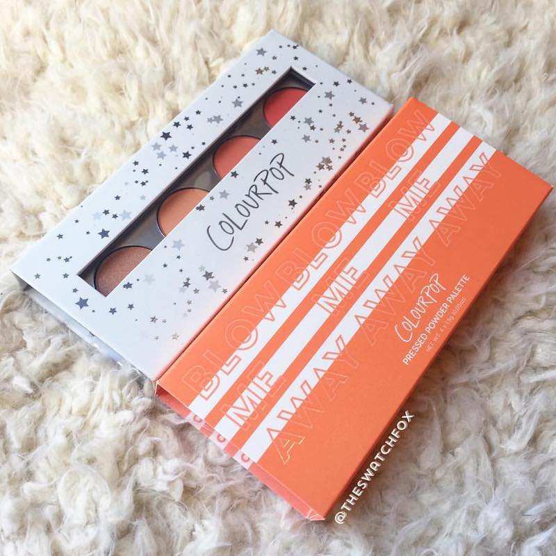 清仓捡漏！ 现货 美国 Colourpop 粉质四色眼影盘 Blow Me Away